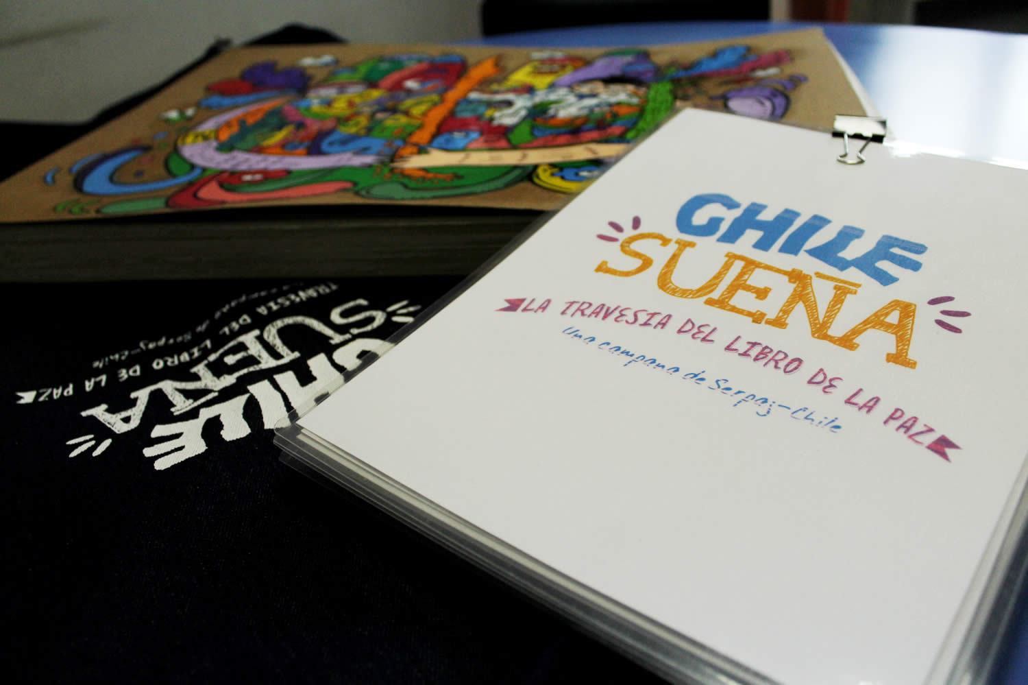 Ya se inició la travesía del libro de la Paz, CHILE SUEÑA