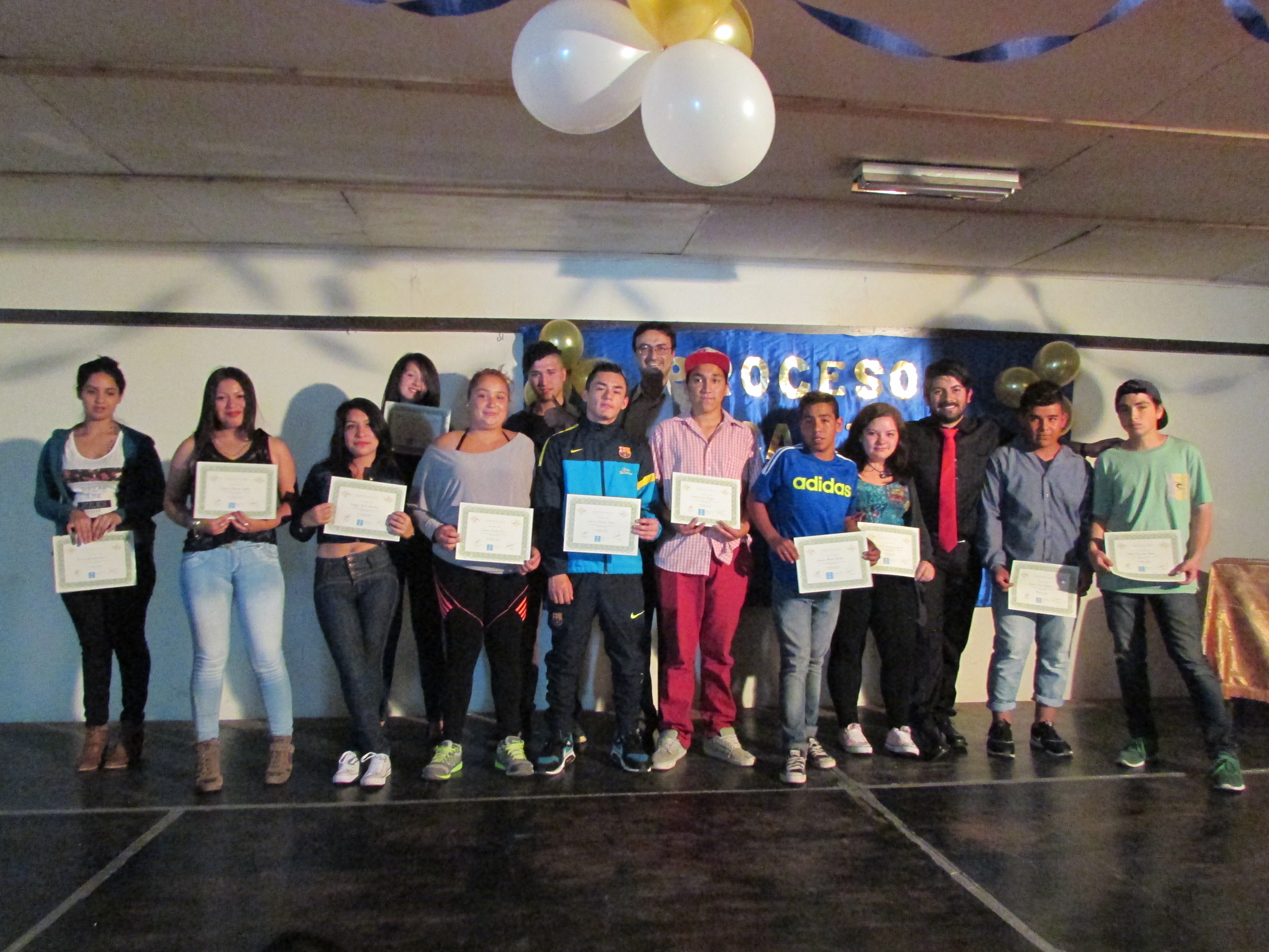 Jóvenes de PIE Gabriela Mistral, participan en Ceremonia de Reconocimiento al finalizar su Proceso Educativo