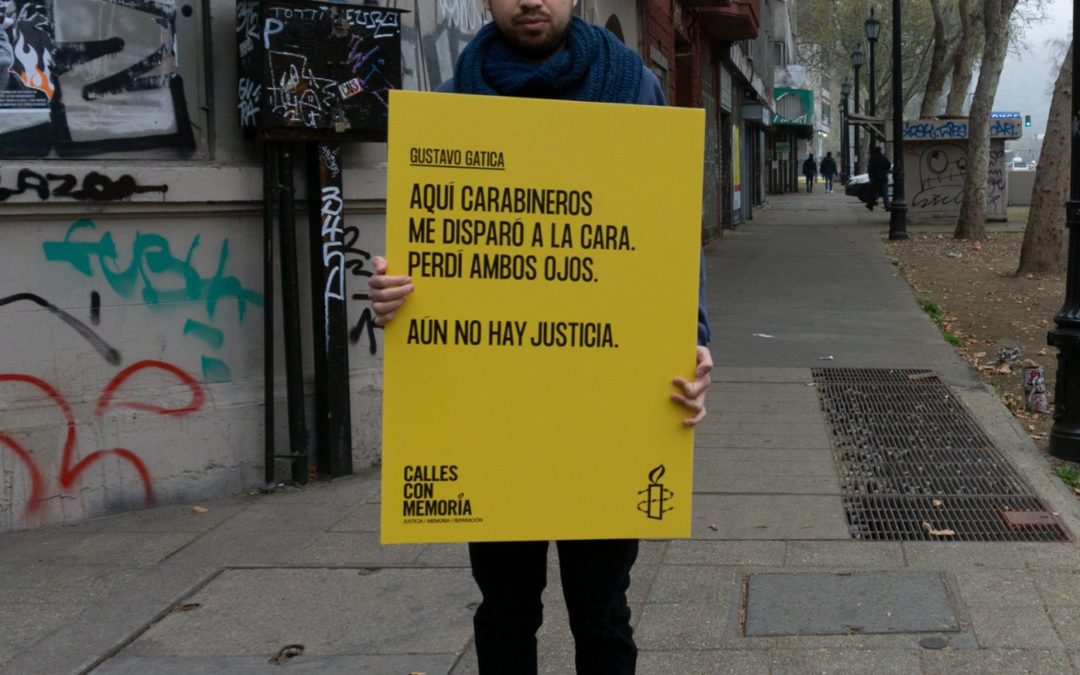 “Calles con Memoria”: Amnistía Internacional lanza campaña para recordar a víctimas del estallido