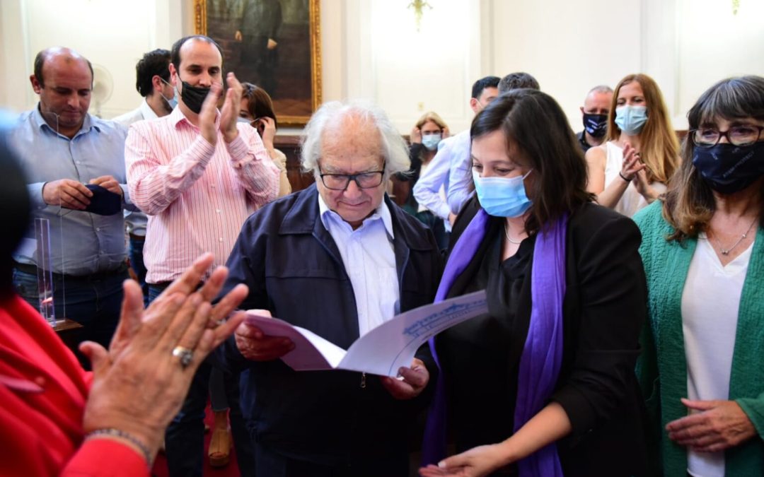Adolfo Pérez Esquivel fue declarado ciudadano ilustre de La Plata: “No le tengamos miedo a la política”