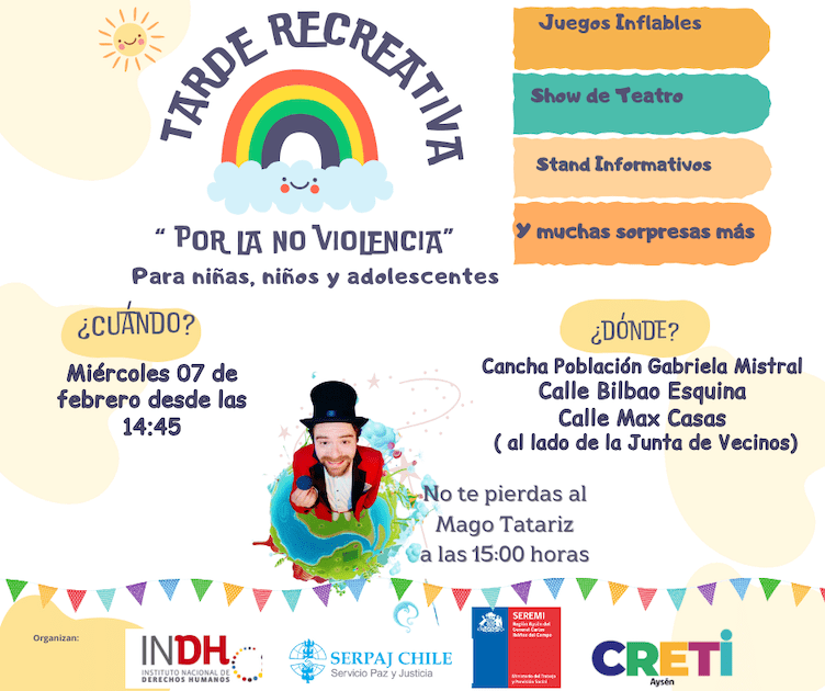 Tarde Recreativa por la No Violencia